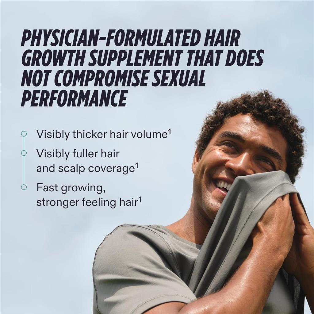 Nutrafol Men Hair Growth Supplements, Ages 18-49, 1-Month Bottle