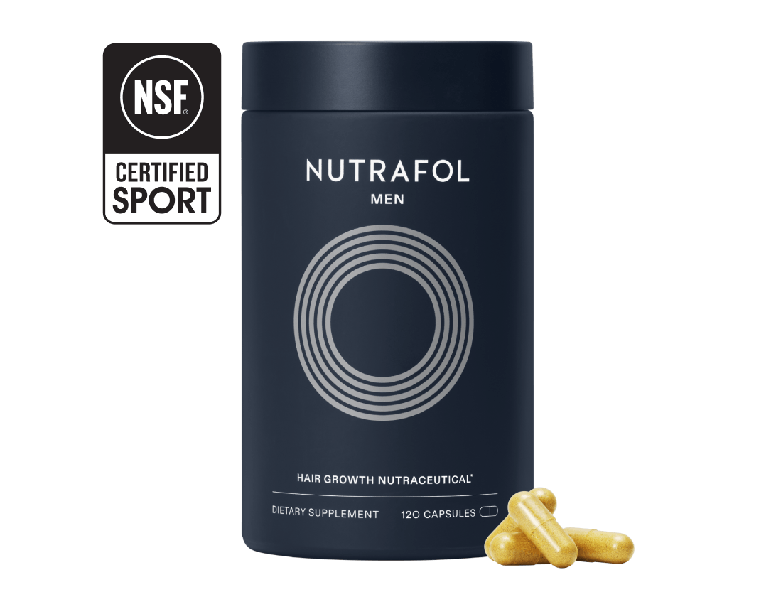 Nutrafol Men Hair Growth Supplements, Ages 18-49, 1-Month Bottle